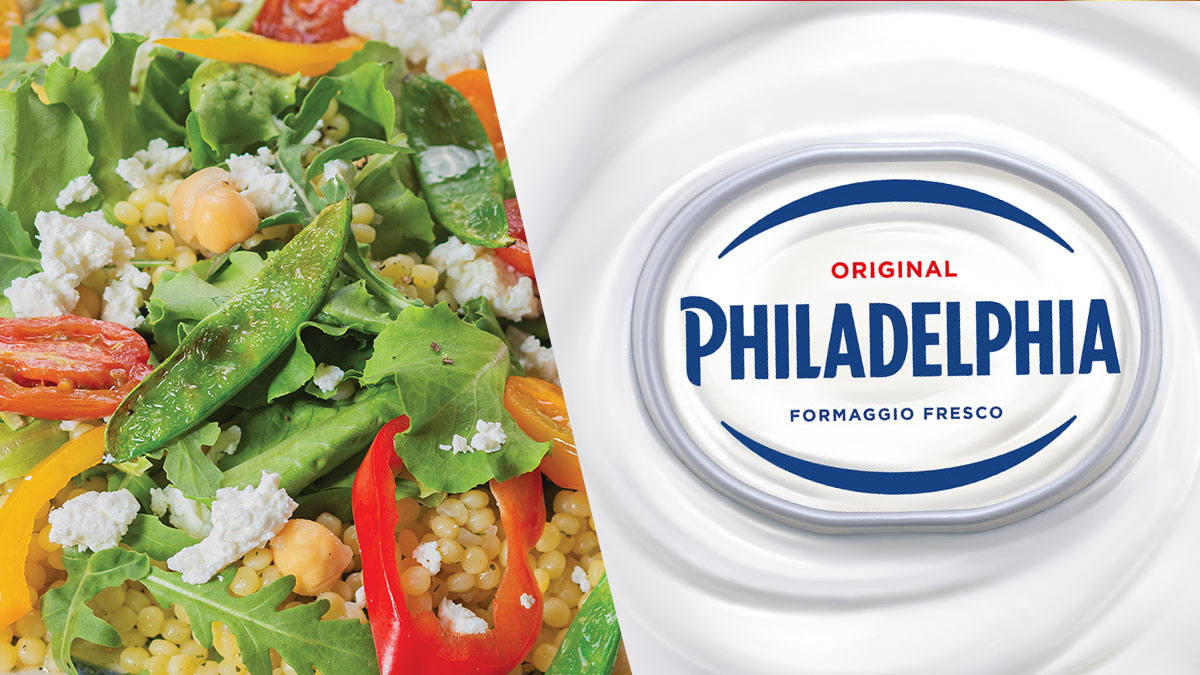 Bogata salata s kus-kusom i Philadelphia krem sirom